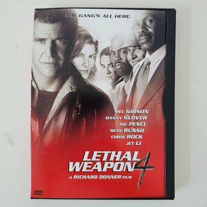 Lethal Weapon 4 DVD 1998 Widescreen - Mel Gibson, Danny Glover, Joe Pesci Jet Li